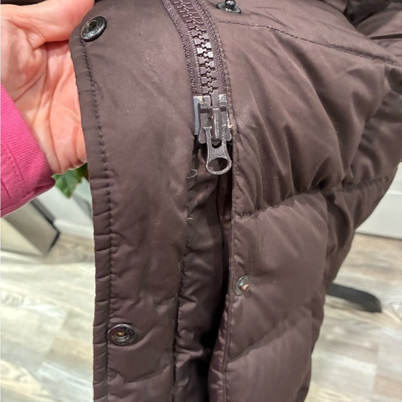 Lands' End Women's Chocolate Goose-down Puffer Coat - Picture 3 of 10